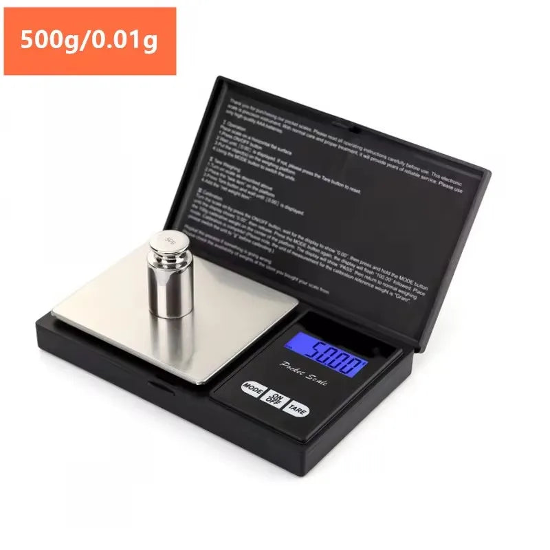 1000G 0.1G/200G 0.01G/500G 0.01G Portable Electronic Scales Jewelry Gold Gram Weight Balance Jewelry Electronic Scales