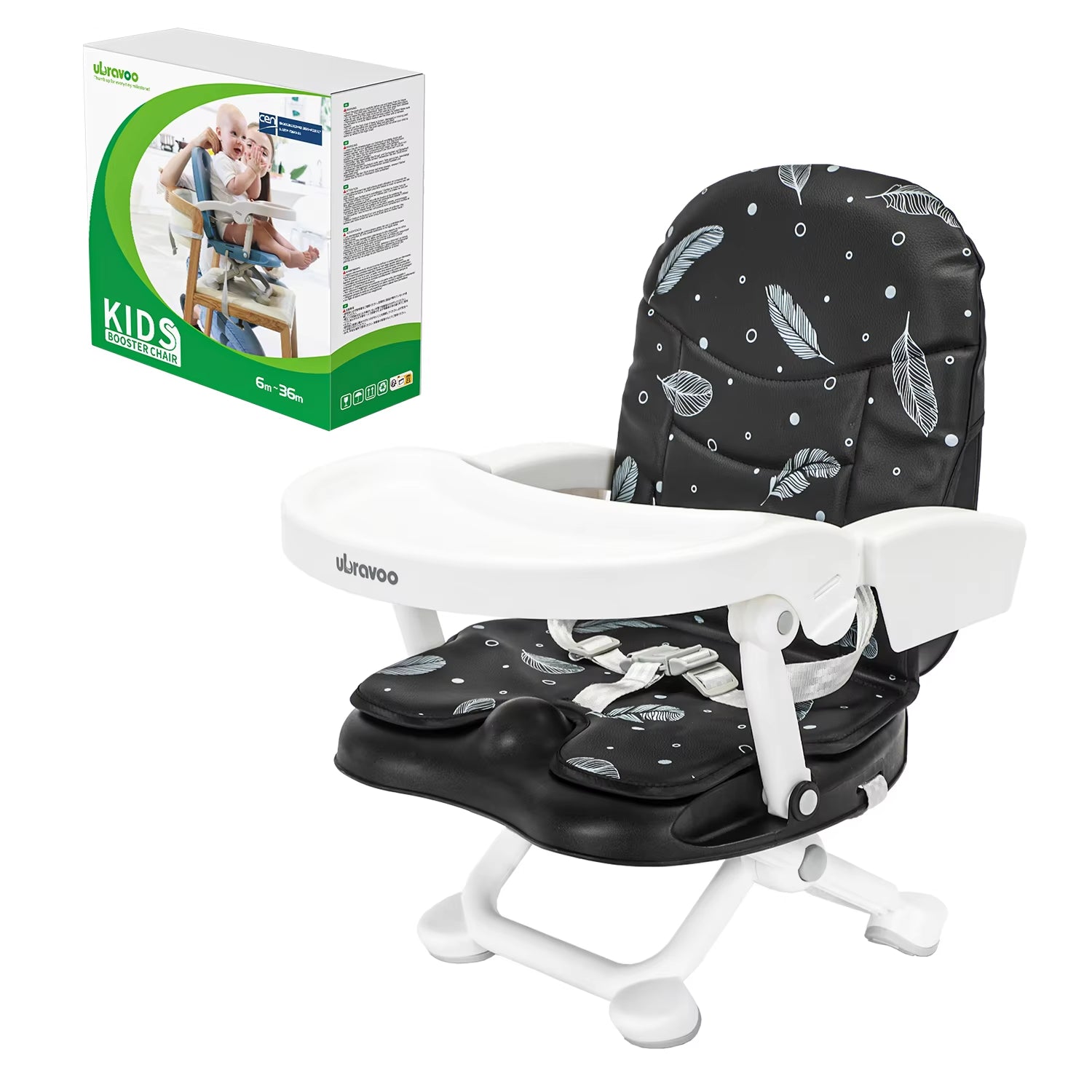Portable High Chair 6 Months Plus, Lightweight Easy Clean Folding Booster Chair for Babies Toddlers, ACE1013