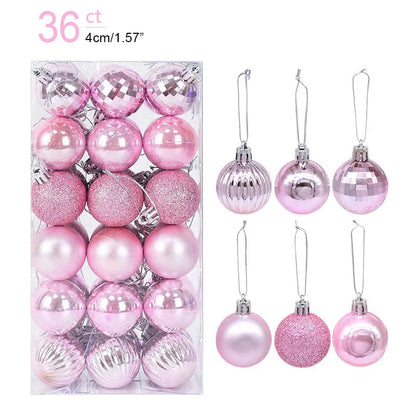 1Box Christmas Balls Christmas Tree Ornaments Ball Xmas Hanging Tree Pendants Home Party Decor 2026 New Year Gift Noel Navidad