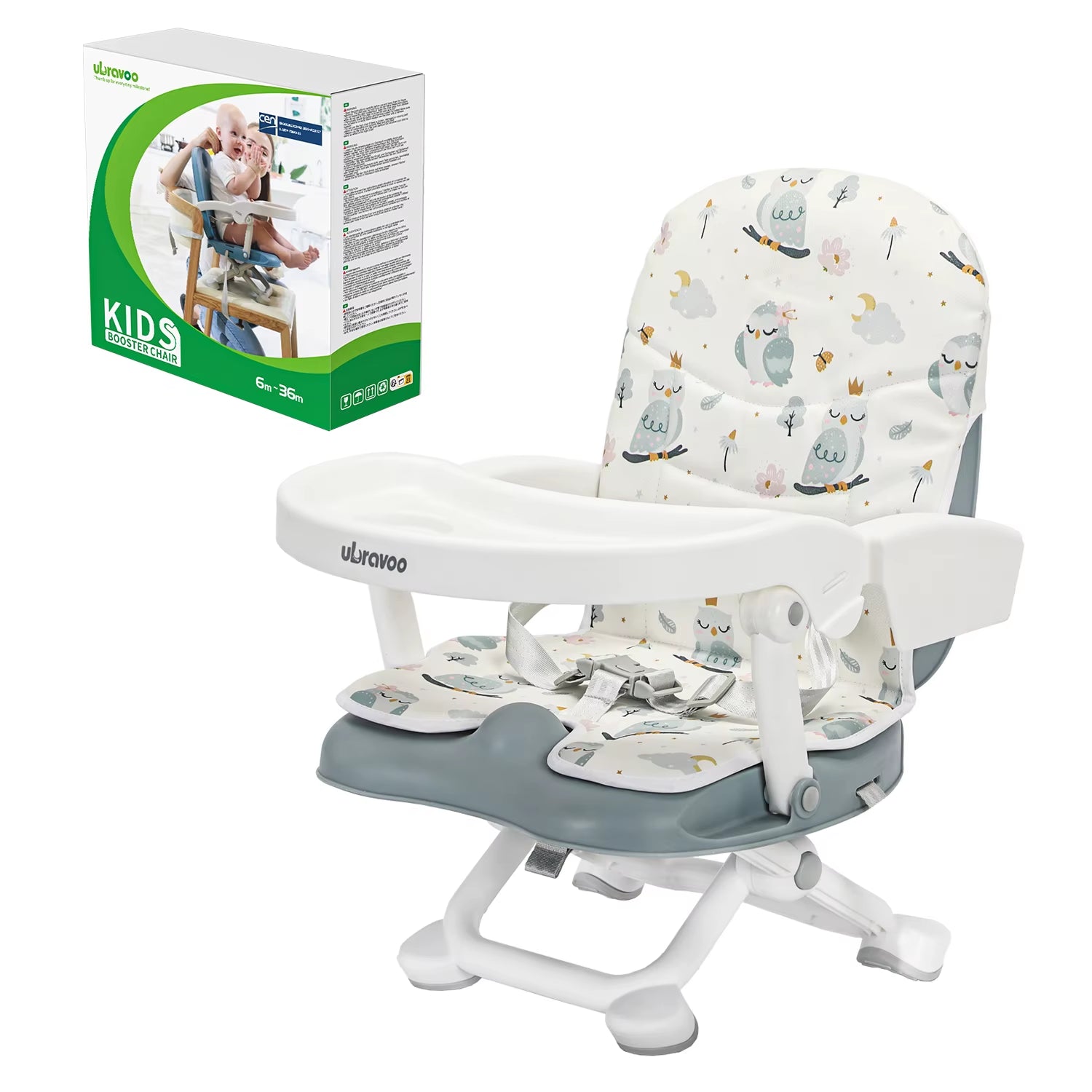 Portable High Chair 6 Months Plus, Lightweight Easy Clean Folding Booster Chair for Babies Toddlers, ACE1013